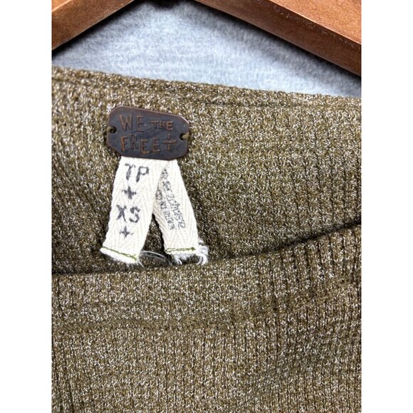 We The‎ Free Womens Boho Knit Top XS Multicolor Patterned Sleeves - Picture 2 of 5